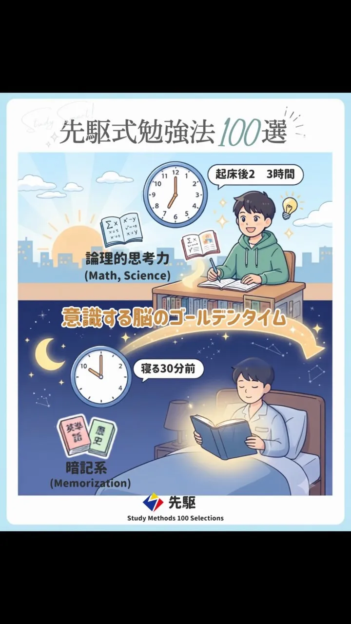 【先駆式勉強法100選】Part13：「脳のゴールデンタイム...